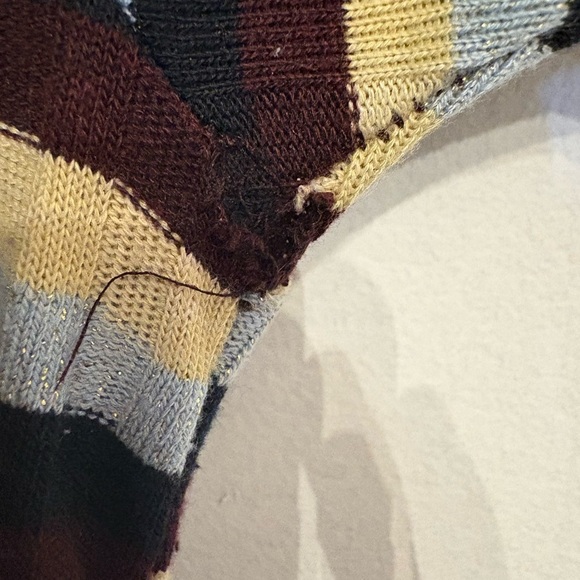 Striped Black and Cream Dress - Picture 3 of 4